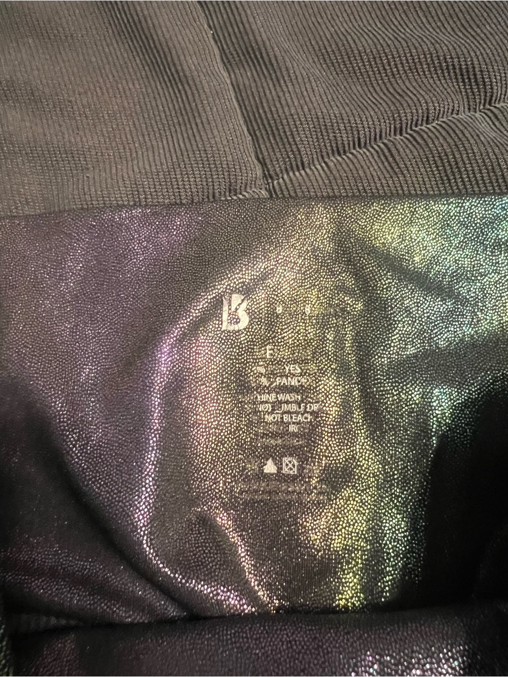 BuffBunny Iridescent leggings - Purple & Green Shimmer - Picture 2 of 2